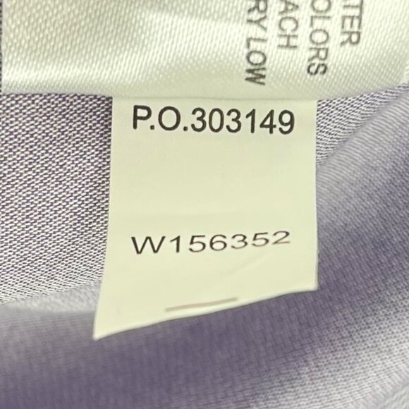 Leo Chevalier Men’s Dress Shirt Lavender Striped Button Up Size 17 (34/35) - Picture 9 of 10